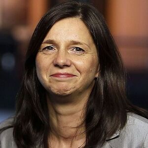 Goering-Eckardt member of Germany´s environmental Greens party addresses Reuters interview in Berlin