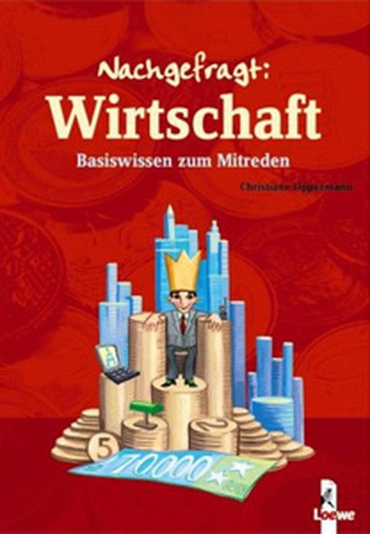 "Fernseher wachsen nicht nicht auf Bäumen, Cola regnet nicht vom Himmel und Handys werden nicht von Hühnern gelegt - sie werden von Wirtschaftsunternehmen hergestellt" heißt es in"Nachgefragt: Wirtschaft".Lebensnahe Kapitel wie "Ausgeben und Einkaufen", "Arbeiten und Verdienen", "Sparen und Anlegen" bringen das Thema Wirtschaft näher.