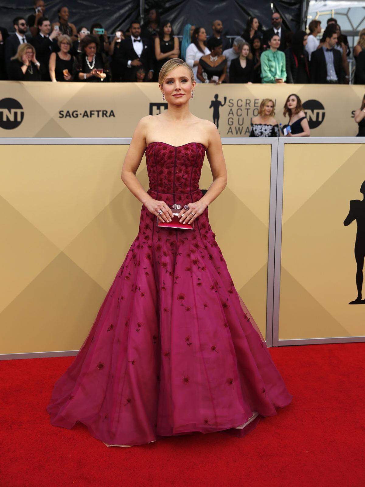 Hochelegant: Kristen Bell hätte in diesem Kleid von J. Mendel auch bei den Oscars erscheinen können.