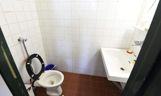 In einer (baugleichen) Toilette der Justizanstalt Wien-Josefstadt wurde Alijew tot gefunden