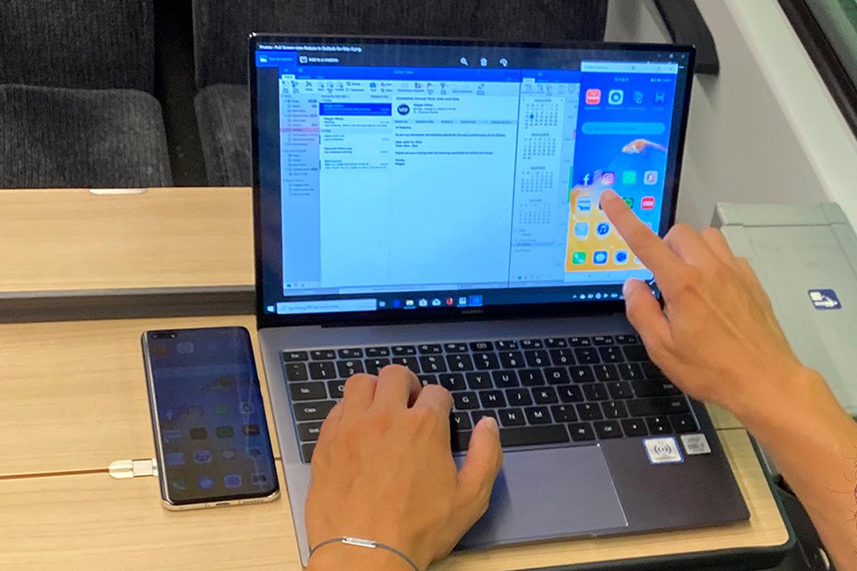 Mobiles Arbeiten Wie der Zug mit dem Huawei MateBook X Pro zum