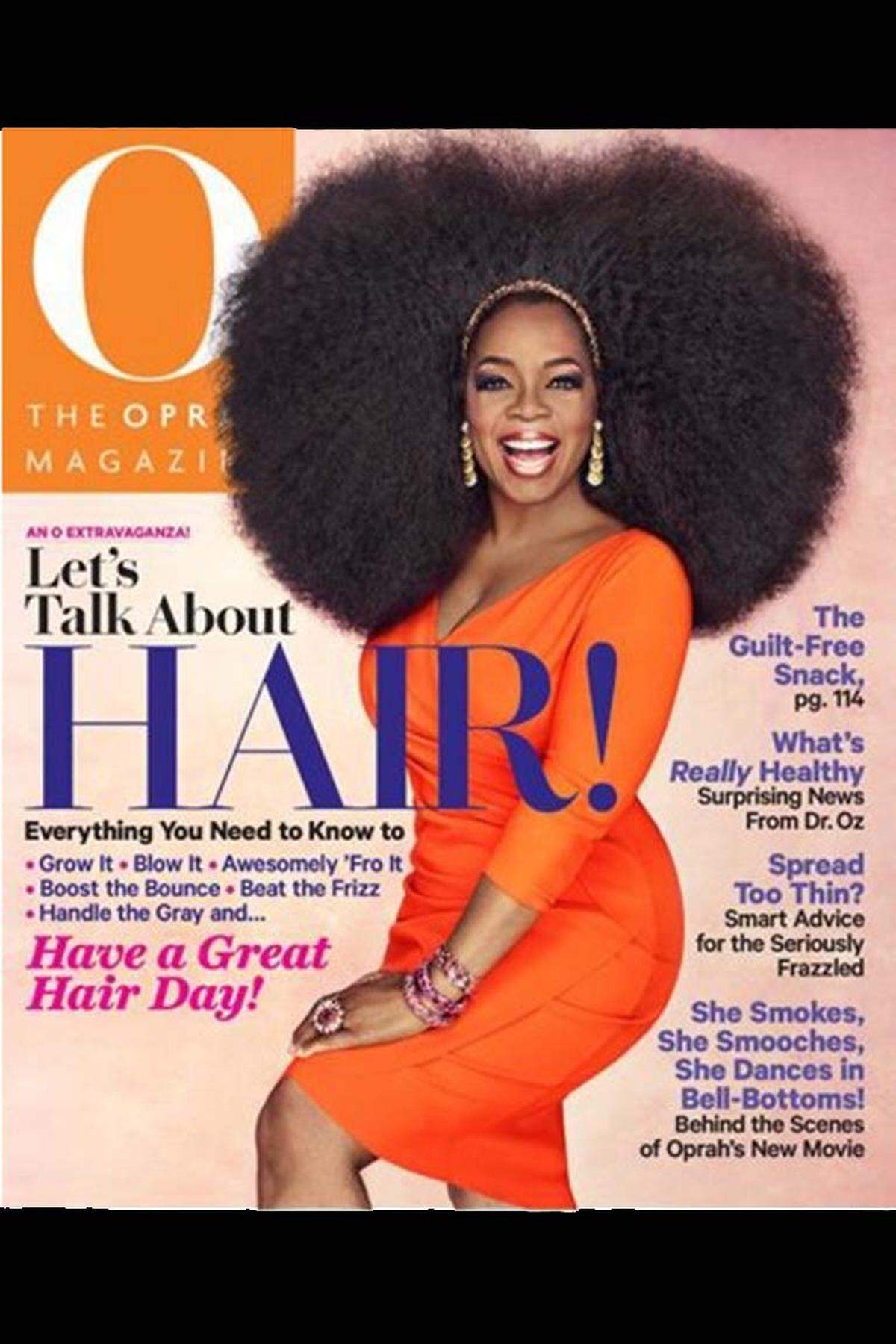 ´O, The Oprah Magazine´ spricht in der September-Ausgabe über Haare und die Chefin gibt Föhntipps.