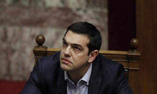 Prime Minister Alexis Tsipras Speaks To Lawmakers As Greece In Danger Of Default