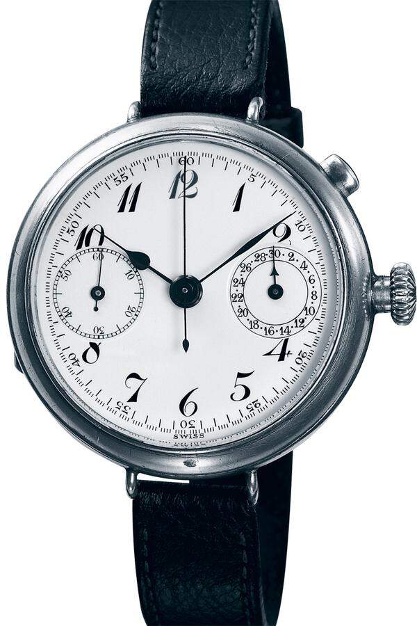 ... präsentierte Breitling einen Armbandchronografen, ausgestattet mit einem eigenständigen Start-/Stopp-/Nullstell-Drücker bei „2 Uhr“.