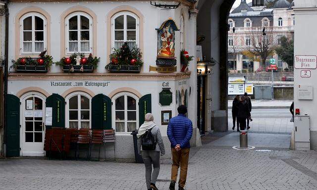 FILE PHOTO: City of Salzburg during COVID-19 lockdown