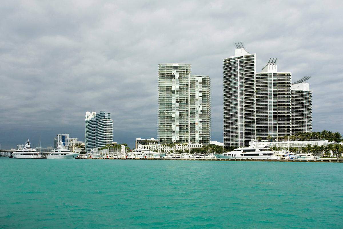 Die 1000-Dollar-Marke überwindet man, wenn man vor Miami Beach vor Anker gehen will. 1026 Dollar kostet hier ein Stellplatz in der Nacht.