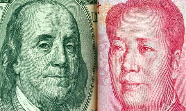 China Geld Yuan und Dollar BLWX018001 Copyright xblickwinkel McPhotox Wodickax