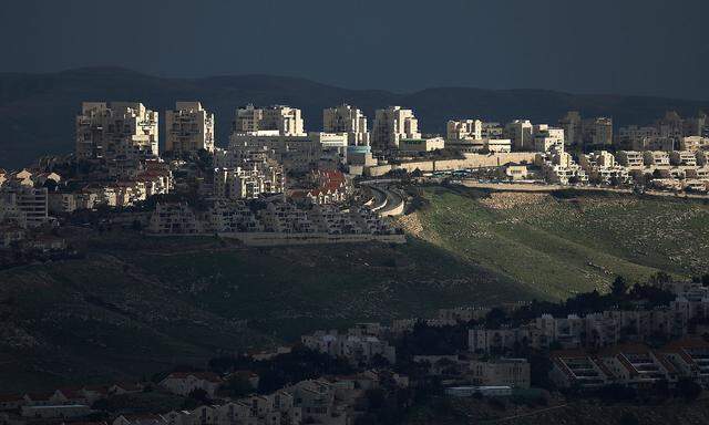 Ein Blick auf die israelische Siedlung Maale Adumim im israelisch besetzten Westjordanland.