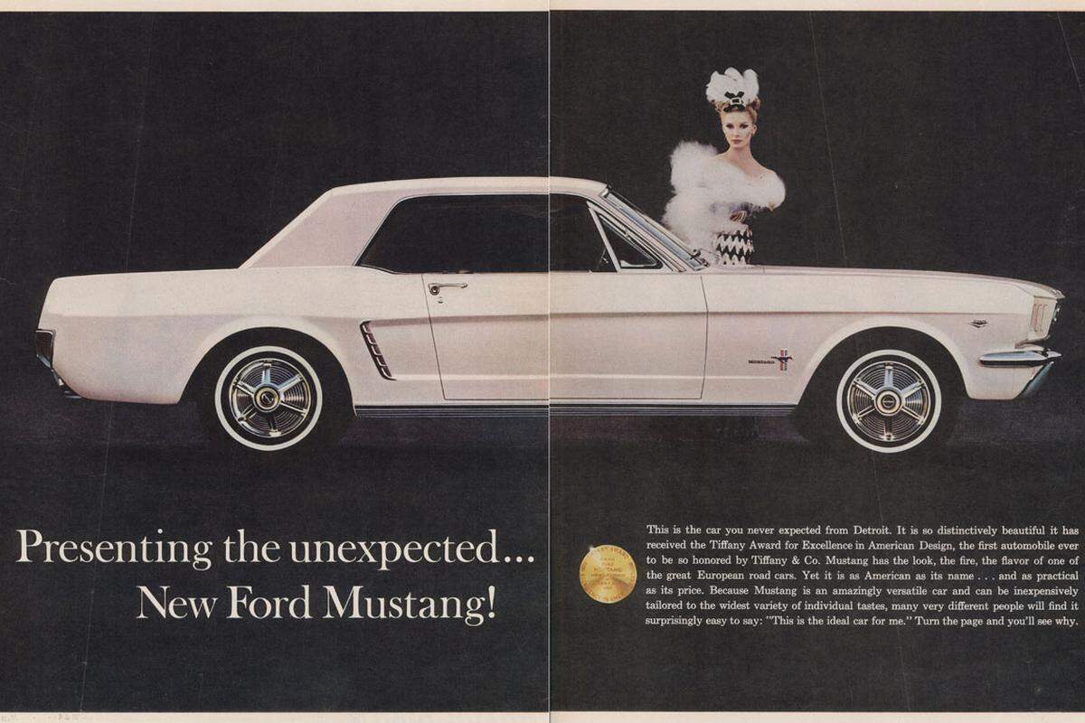 In den ersten beiden Jahren verkaufte Ford den Mustang mehr als eine Million mal. Zum Image des Autos trugen nicht zuletzt Auftritte des Autos in zahlreichen Filmen bei.