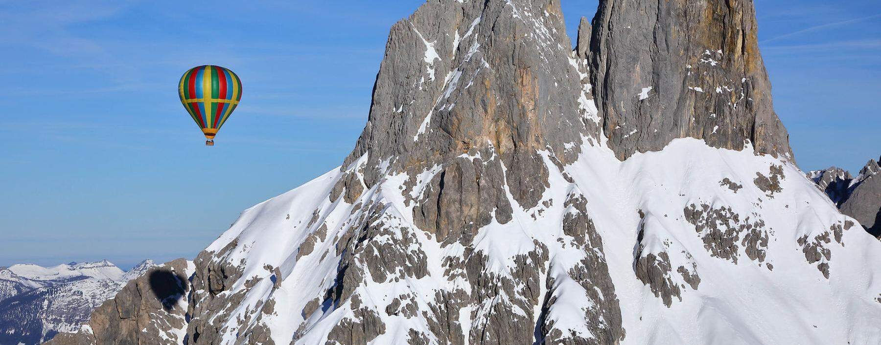 Der Berg in Filzmoos: die Bischofsmütze. Der 2458 Meter hohe Berg gehört zum Dachsteinmassiv.  