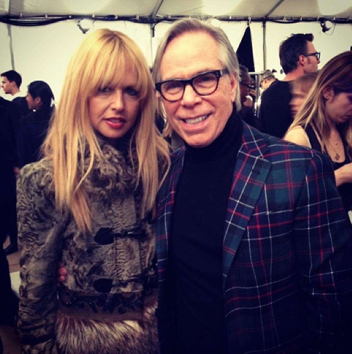 Star-Stylistin Rachel Zoe und Tommy Hilfiger.