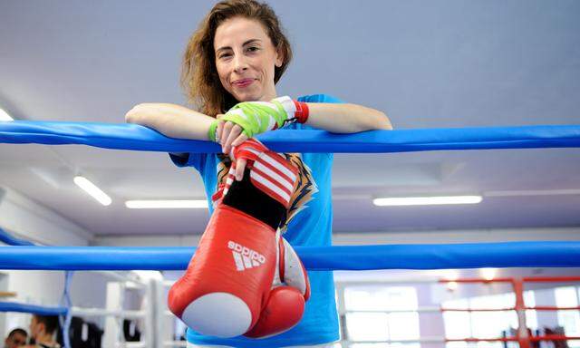 Kati Zambito trainiert im Bounce – und hat unlängst ihren ersten Boxkampf absolviert.