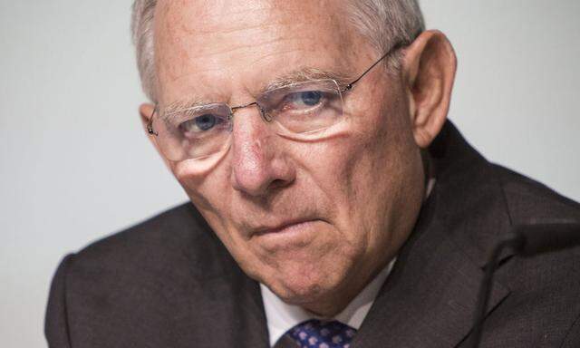 Germany's Finance Minister Wolfgang Schaeuble And France's Finance Minister Michel Sapin Attend Bunsdesbank Conference