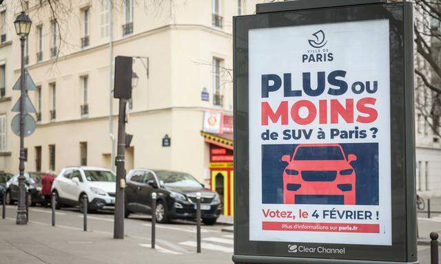 Abstimmung über SUVs in Paris