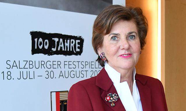 Helga Rabl-Stadler, Präsidentin der Salzburger Festspiele, steht vor einem Jubiläumsjahr mit zahlreichen Veranstaltungen. 