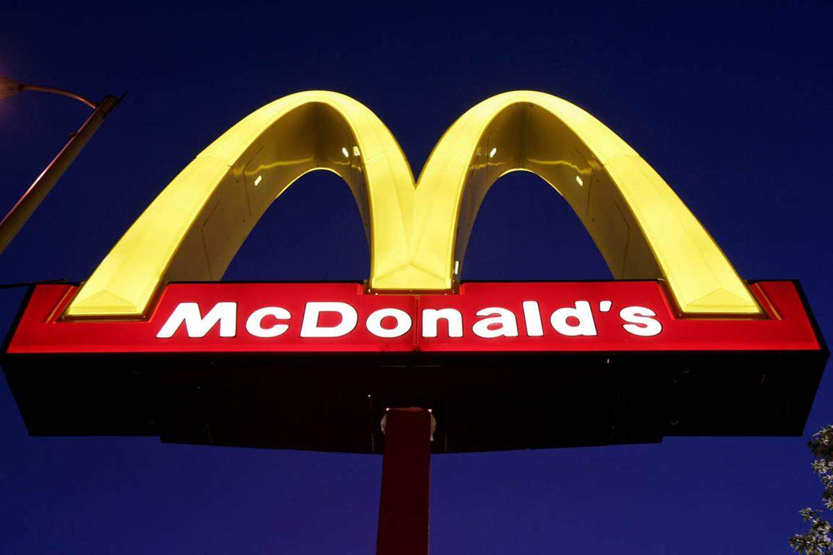 Die Marke des Fastfood-Riesen McDonalds ist 45,8 Milliarden Euro Wert.