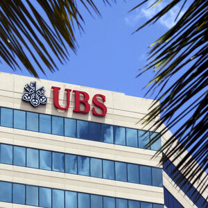 The building housing the headquarters of Swiss bank UBS is seen in San Juan