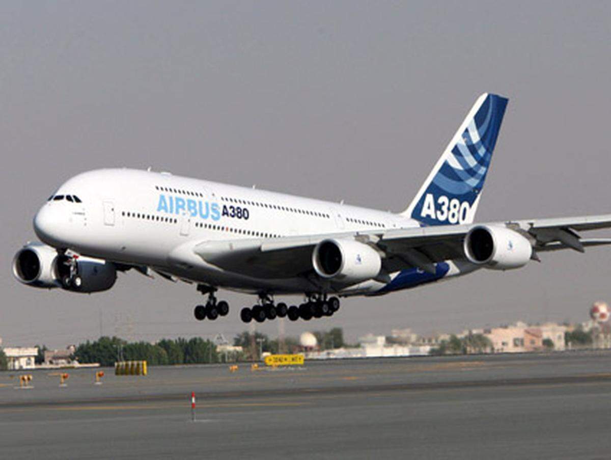 ...denn der A380 kann mit bis zu 150 Tonnen beladen werden.