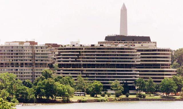 Der Watergate-Komplex in Washington, Ort eines Wahlkampf-Krimis und Symbol für Politskandale.