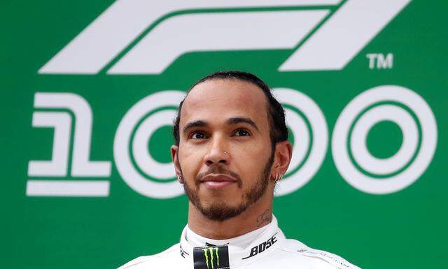 Stand bei 75 der bisherigen 1000 Grands Prix der Formel 1 ganz oben: Lewis Hamilton.