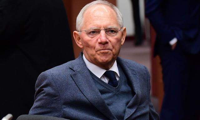 Finanzminister Wolfgang Schäuble