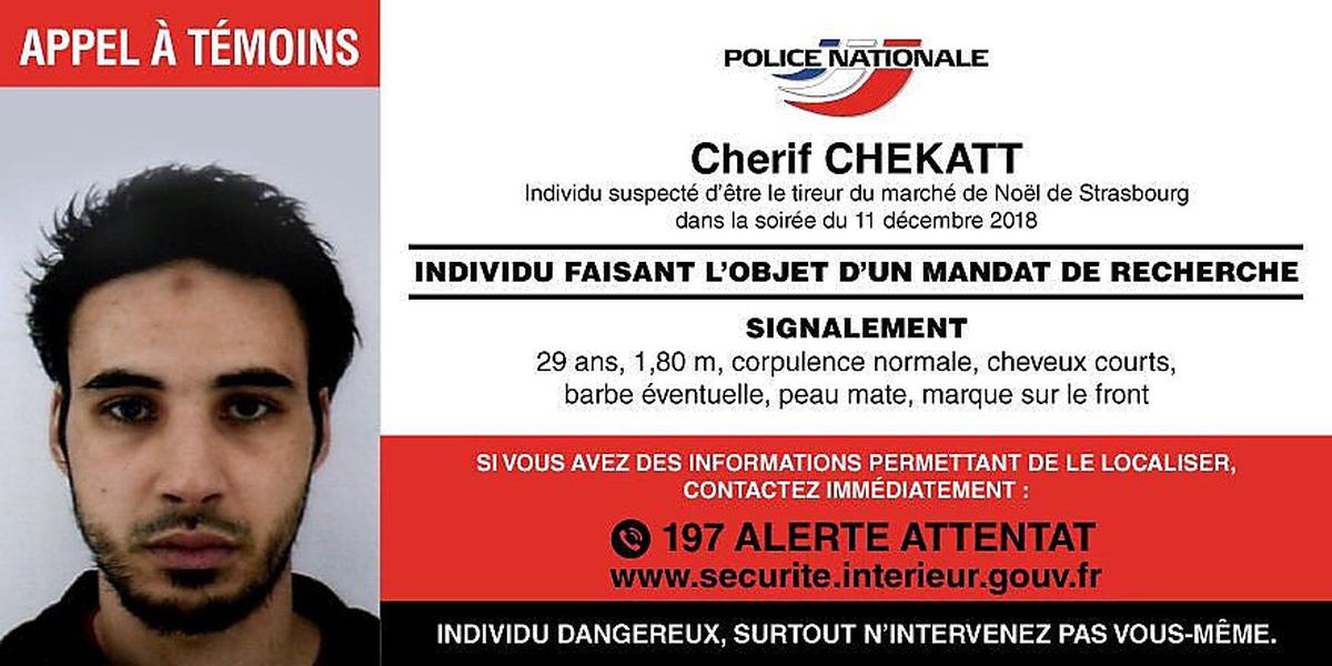 Fahndungsbild Cherif Chekatt