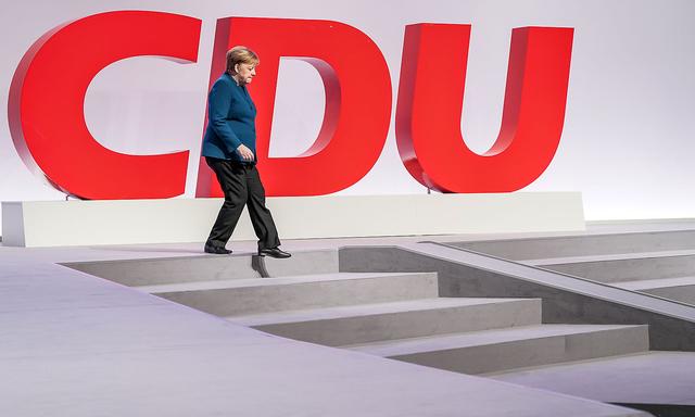 Archivbild vom Bundeskanzlerin Angela Merkel beim Bundesparteitag der CDU.