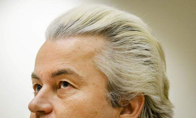 Gebleicht und geföhnt: Die Wasserstoffmähne ist Geert Wilders Markenzeichen.