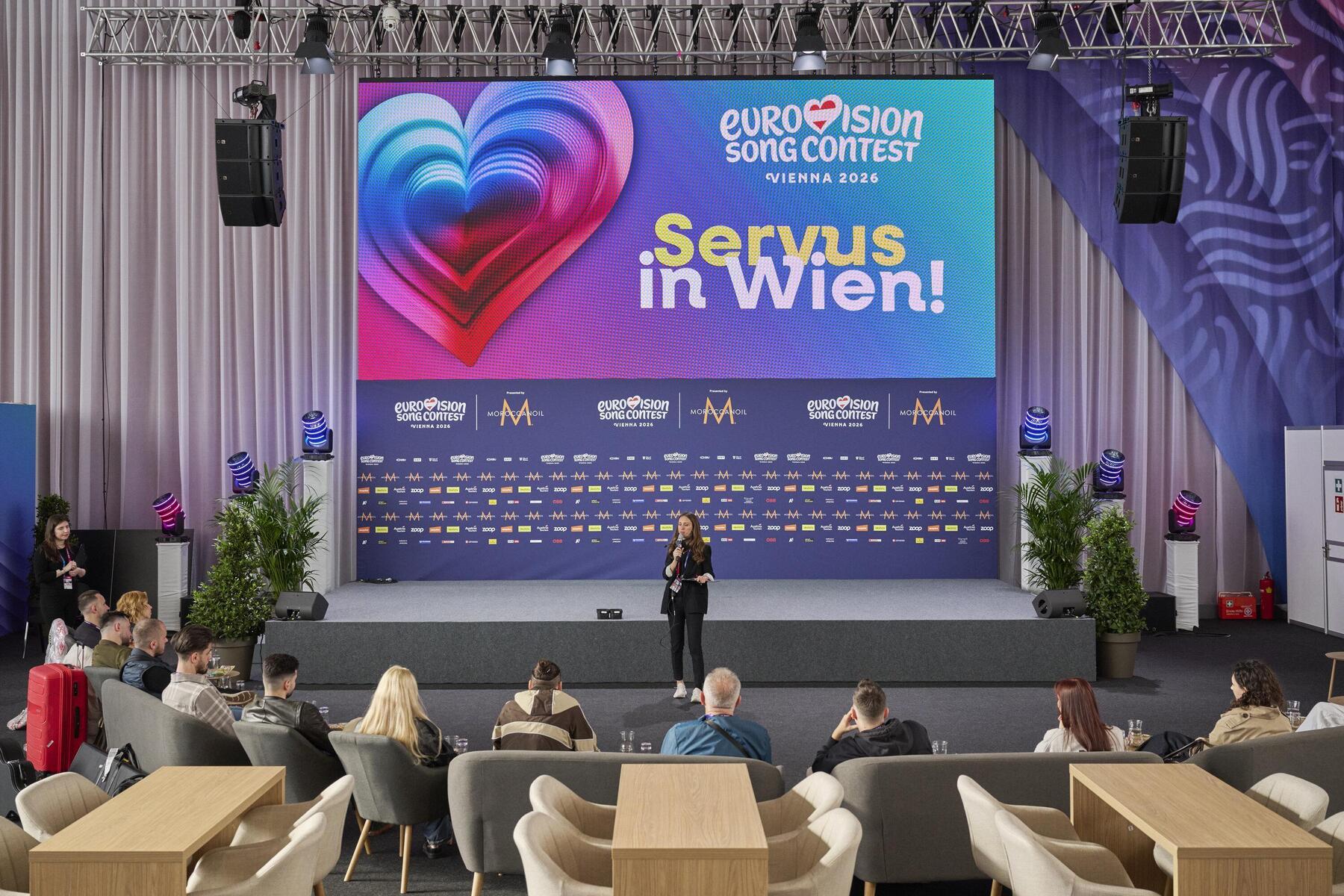Song-Contest-Proben in der Wiener Stadthalle beginnen