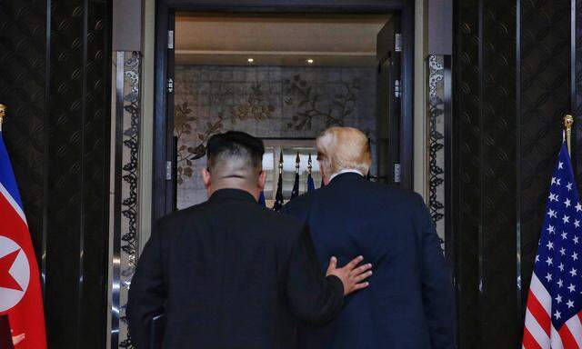 Der Beginn einer wunderbaren Freundschaft? Kim Jong-un und Donald Trump verstanden sich offenbar gut und luden einander nach Pjöngjang und Washington ein.  