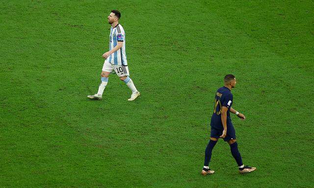 Lionel Messi (links) und Kylian Mbappé