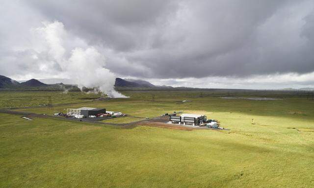 In Island stehen die bis dato größten Anlagen, mit denen CO<sub>2</sub> aus der Atmosphäre entnommen und unterirdisch gespeichert wird. 