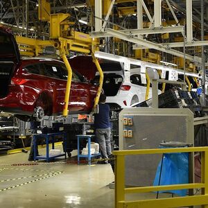 Das Fordwerk in Saarlouis am Freitag 18 1 2019 Ford produziert in Saarlouis den Ford Focus und d