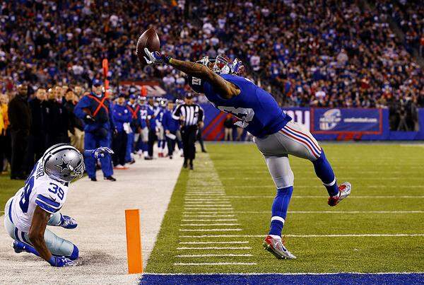 Al Bello, USA, Getty ImagesOdell Beckham jr, Wide Receiver des NFL-Teams New York Giants, mit einem Catch.