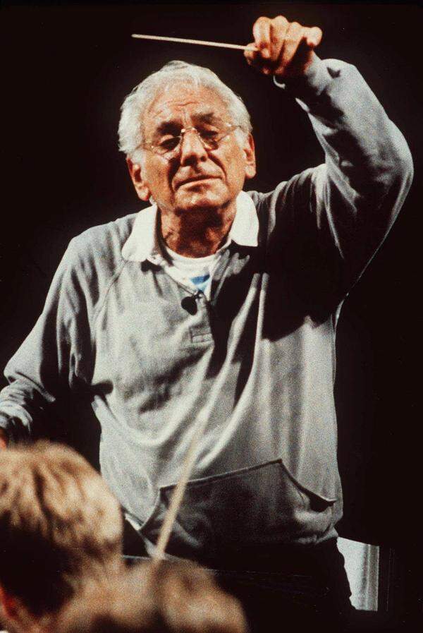 Leonard Bernstein im Jahr 1990.