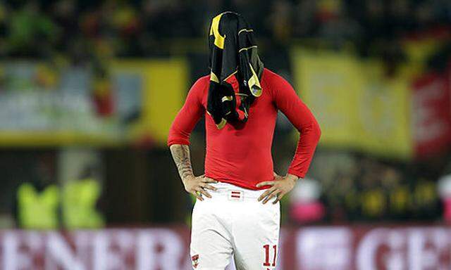 Marko Arnautovic nach dem Spiel gegen Belgien