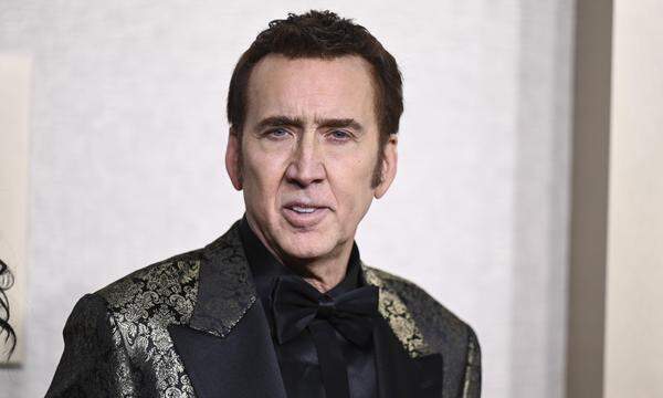 Oscarpreisträger und Popkultur-Phänomen Nicolas Cage, hier im heurigen Jänner bei den Golden Globe Awards, ist bekannt für seine Vielzahl an nicht immer guten Filmen. Das Drehbuch zu „Dream Scenario“, sagt er, sei eines der fünf besten seines Lebens. 