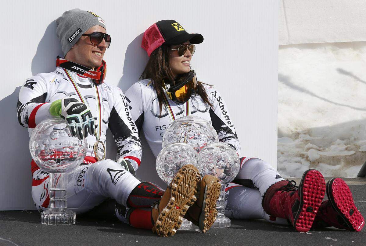 ... damit stehen am Ende der Saison 2013/14 zwei Salzburger an der Spitze der Skiwelt.