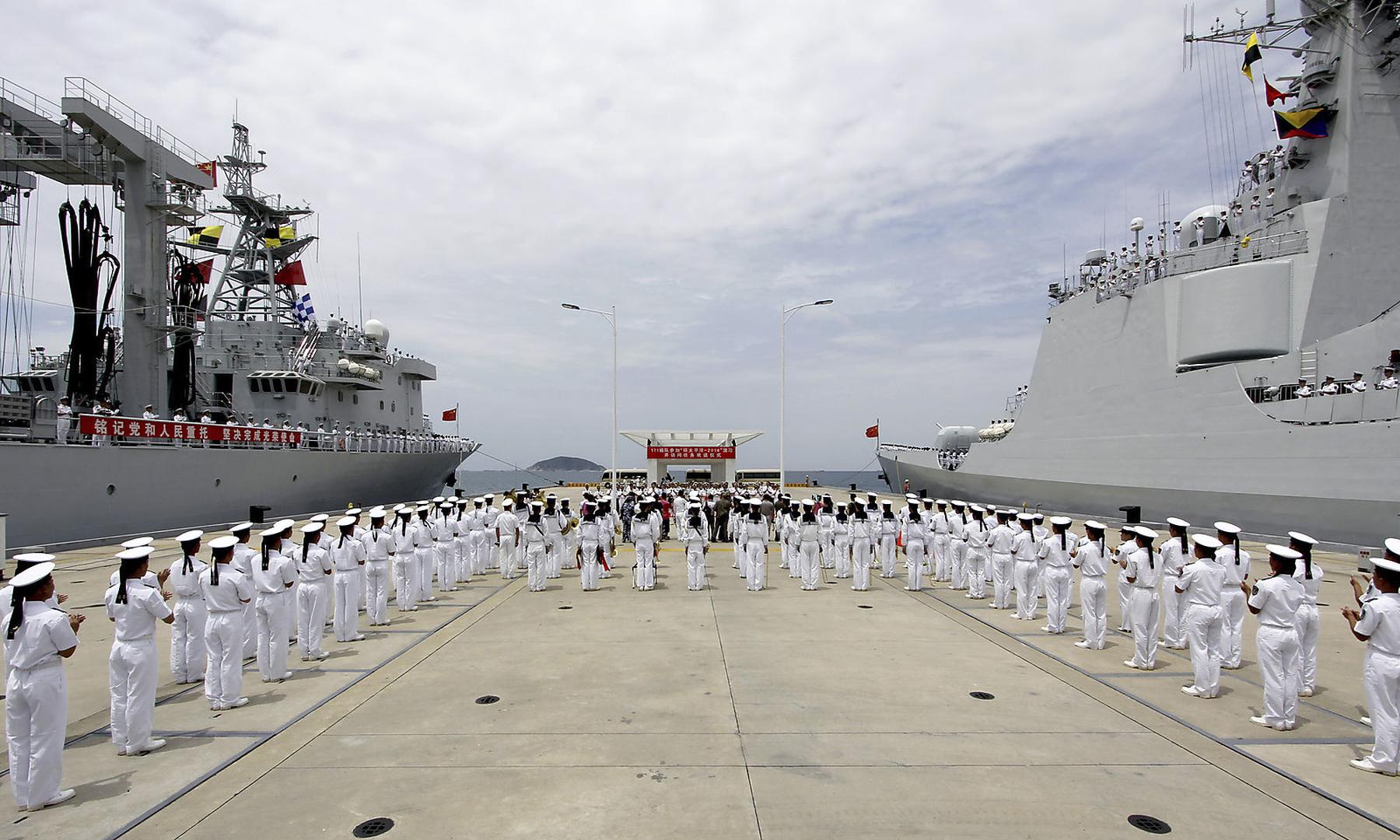 Mitglieder der chinesischen Marine.