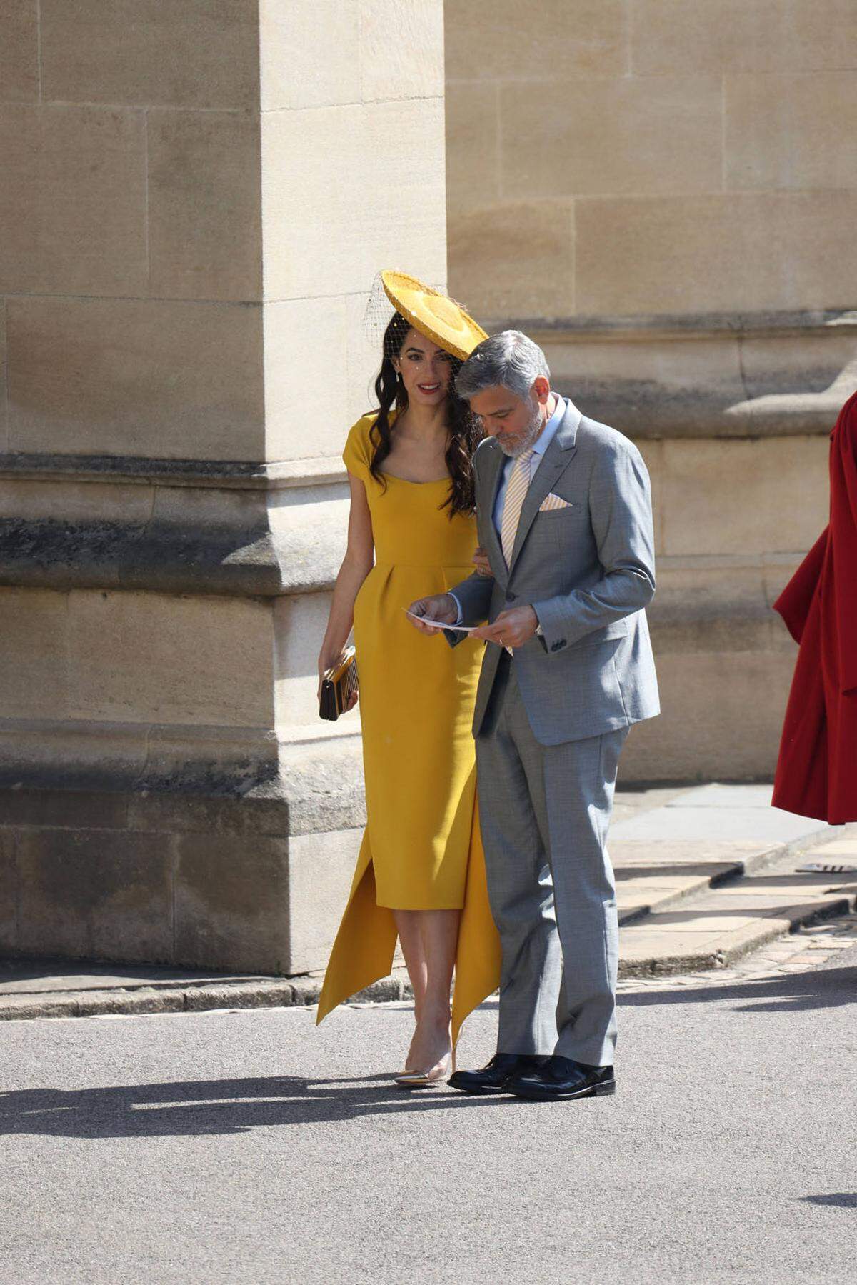 Nicht zu übersehen: George und Amal Clooney.
