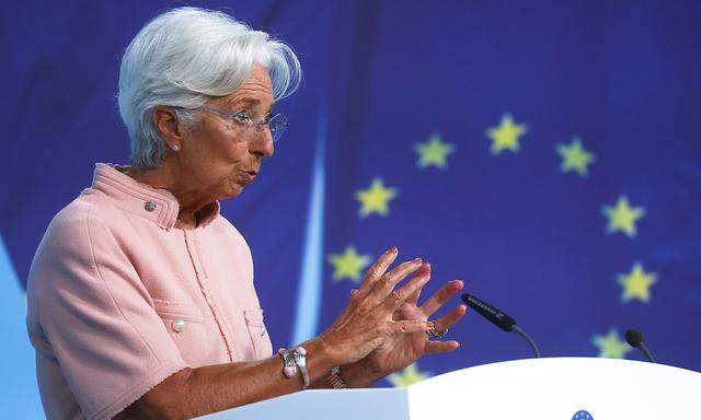Archivbild von Christine Lagarde. Die Notenbank werde "geduldig" bleiben.