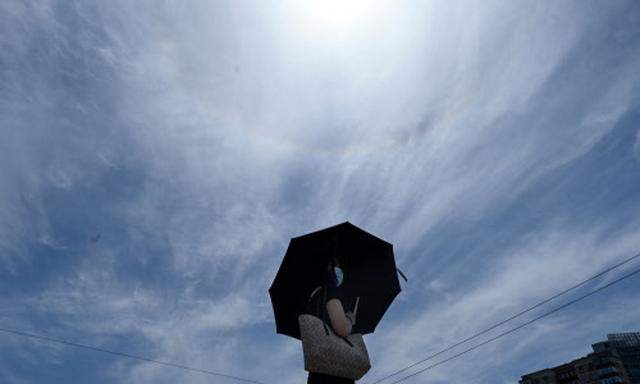 Sonnenlicht in allen Erscheinungsformen - hier ein Solar-Halo in Peking.