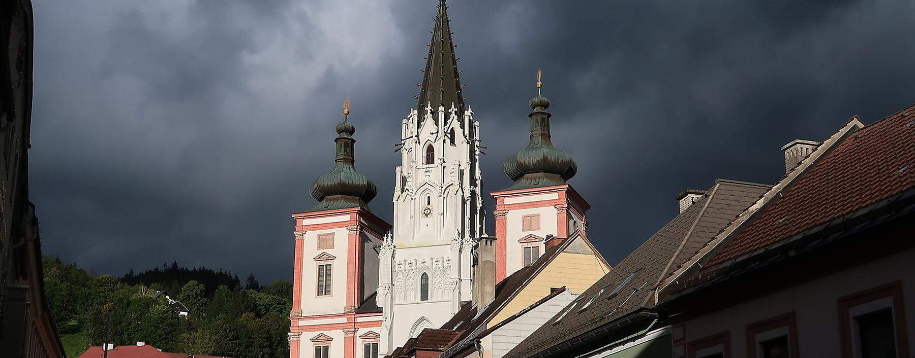 Am Ende des Traisenradwegs: Mariazell mit seiner Basilika.