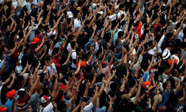 Massenproteste in Thailand