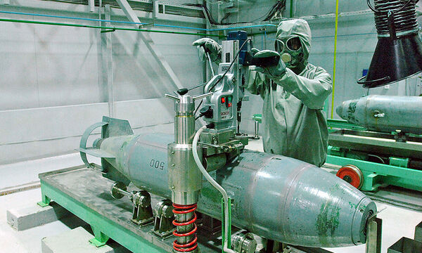 Zerstörung einer russischen Giftbombe