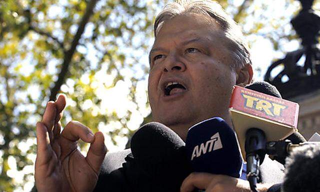 Finanzminister Venizelos soll vor Abgeordneten einen Schuldenschnitt als mögliches Szenario genannt haben