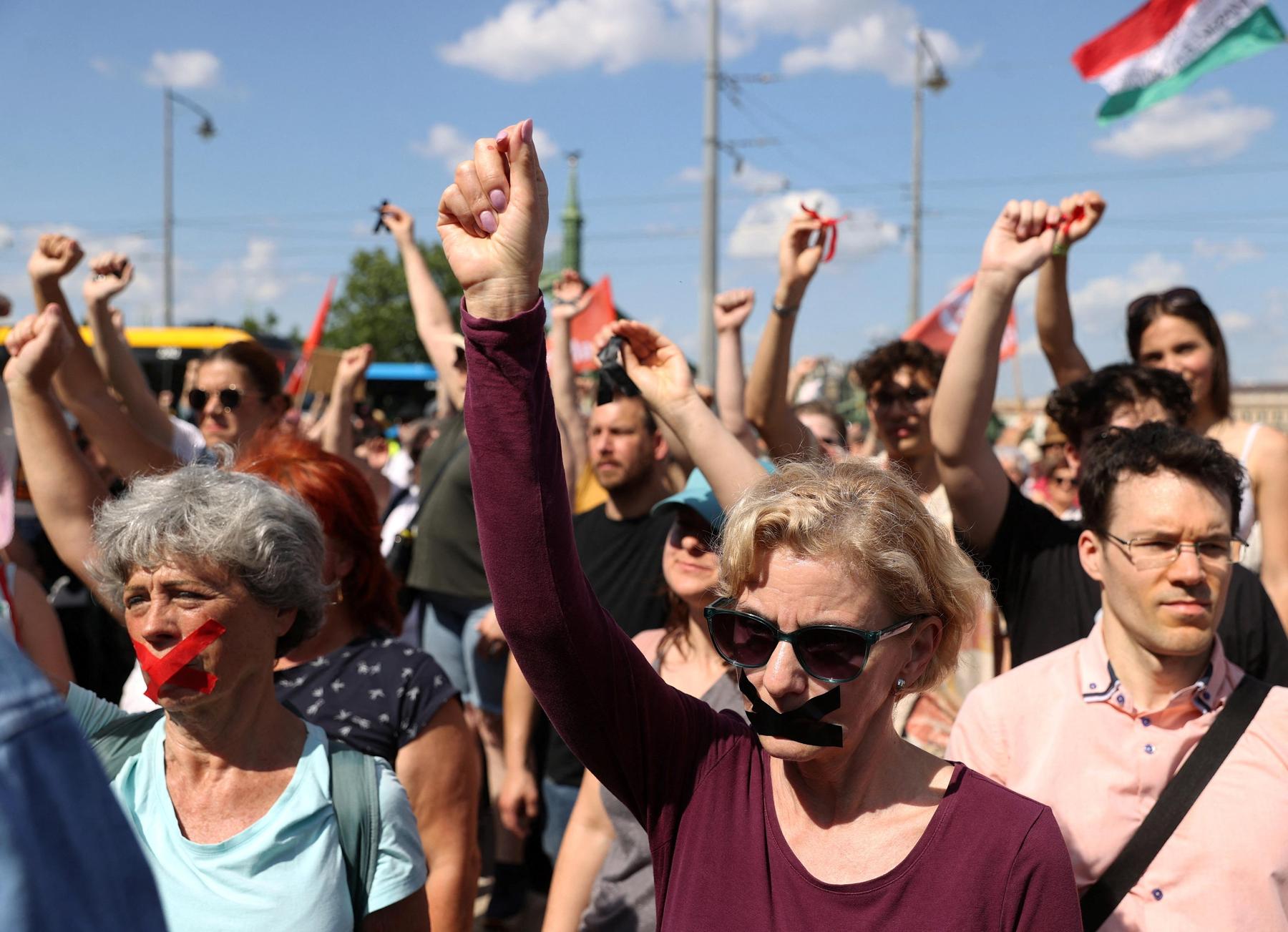 Thousands of people demonstrate in Hungary against « Transparency Act » – Diepresse.com