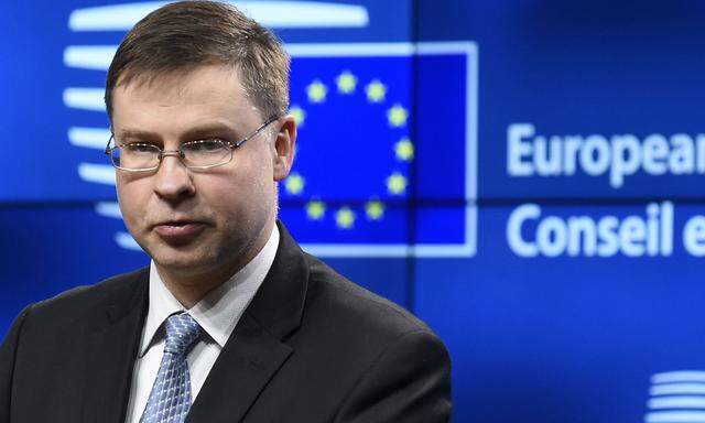  EU-Kommissionsvizepräsident Valdis Dombrovskis 