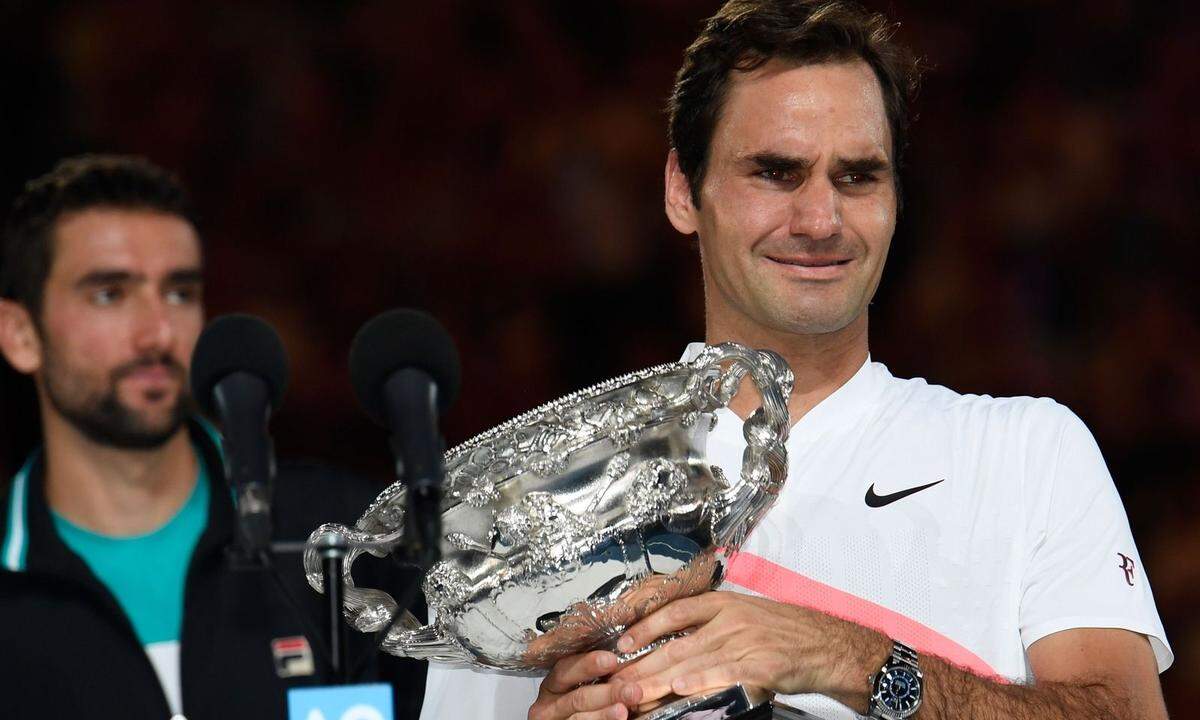 2018 ist er auf dem Gipfel: 20. Grand-Slam, einzigartig. Die Grand-Slam-Titel von Roger Federer (20): Australian Open (6): 2004, 2006, 2007, 2010, 2017, 2018 French Open (1): 2009 Wimbledon (8): 2003, 2004, 2005, 2006, 2007, 2009, 2012, 2017 US Open (5): 2004, 2005, 2006, 2007, 2008