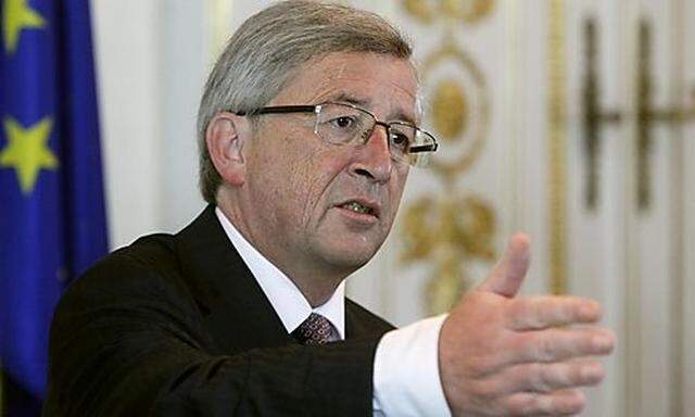 Luxembourgs Prime Minister Juncker makes a speech in Viennas Prime Minister Juncker makes a speech in Vienna